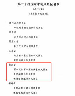 真美!金华新增1家国家水利风景区,赶快来打卡~